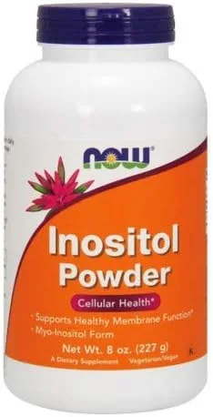 Inositol, polvo puro, 8 onzas por NOW Foods (paquete de 6)