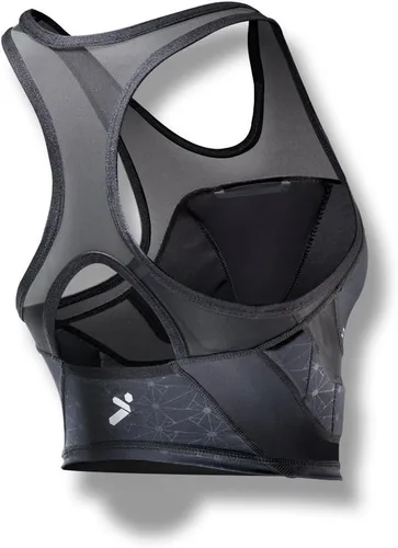 Vista 3 de Storelli Womens BodyShield Crop Top Padded Goalkeeper Base Layer Enhanced Chest and Rib Protection