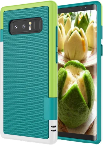 Vista 9 de Jeylly Funda para Galaxy Note 8, funda para Note 8, [3 colores] delgada híbrida resistente TPU suave y policarbonato duro a prueba de golpes, Vino