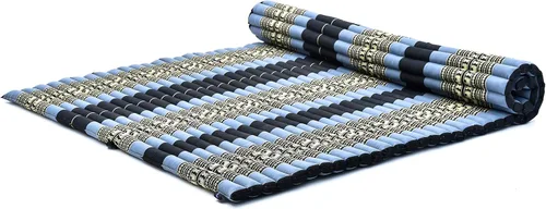 Vista 351 de Leewadee colchón tailandés enrollable para cama de invitados, tapete de yoga, para masaje tailandés, ecológico, orgánico y natural.