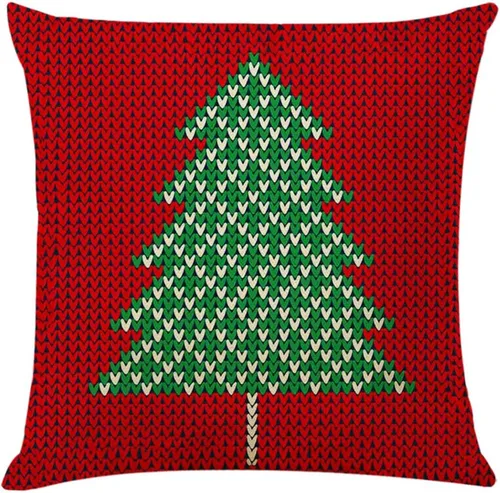 Vista 3 de Ogrmar 4 fundas de almohada de 18 x 18 pulgadas, fundas de almohada decorativas de Navidad, fundas de almohada cuadradas de lino y algodón