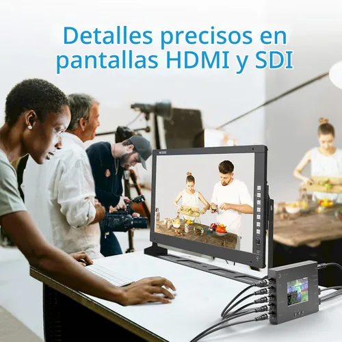 Vista 8 de gofanco Prophecy - Escalador convertidor bidireccional HDMI a 3G-SDI con LCD de 3.5 pulgadas, conversión cruzada HDMI y SDI, control OSD, diagrama