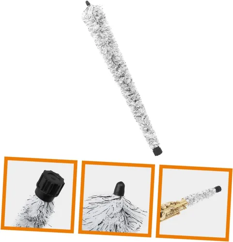 Vista 9 de Kit de cepillo de limpieza de saxofón para cepillo de saxofón alto para mantenimiento de saxofón incluye cañas de saxofón, accesorios esenciales