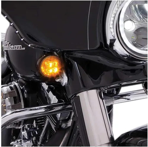 Vista 3 de Insertos de luz de señal LED frontal Fang® (negro)