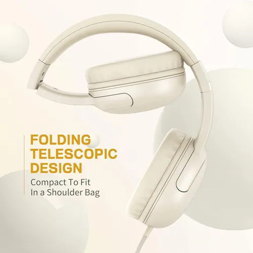 Vista 5 de LORELEI E5 Auriculares con Cable para Niños Plegables y Conector de 3.5mm Cable de Nylon Sin Enredos Auriculares Estéreo Sobre la Oreja