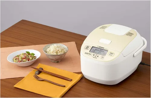 Vista 8 de Zojirushi NL-DCC10CP Micom Arrocera y calentador, 5.5 tazas, Beige perla