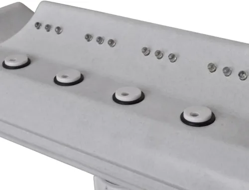 Vista 3 de vidaXL Fuente de piscina sobre el suelo con luces LED y 4 chorros de agua, función de agua junto a la piscina, fuente de cascada para piscinas