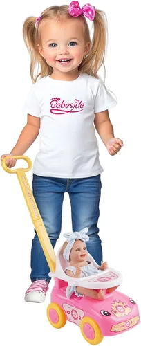 Vista 4 de BABESIDE Accesorios para muñecas, cochecito de muñeca para muñecas pequeñas de 12 a 15 pulgadas, cochecito de muñeca, adecuado para muñecas de 12
