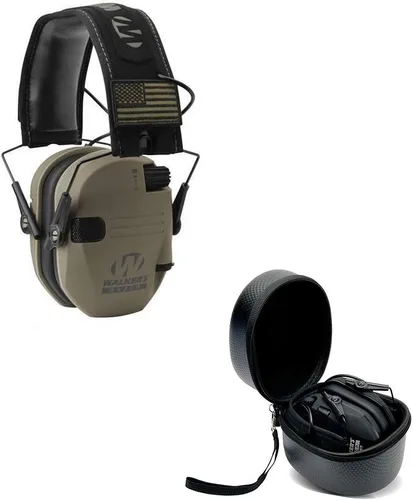 Vista 33 de Walker's Razor Slim - Protector auditivo electrónico para tiro (amplificación y supresión de sonido) con estuche protector