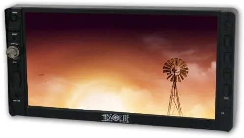 Vista 4 de Absolute DD-3000ABT Receptor reproductor de DVD multimedia de doble DIN de 7 pulgadas con pantalla táctil y panel frontal desmontable Bluetooth