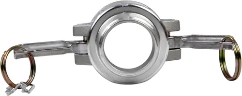 Vista 4 de 2 piezas de accesorios de bloqueo de leva de aluminio (1-1/2 pulgada Parte B) accesorios de manguera de ranura de leva, adaptador macho hembra NPT