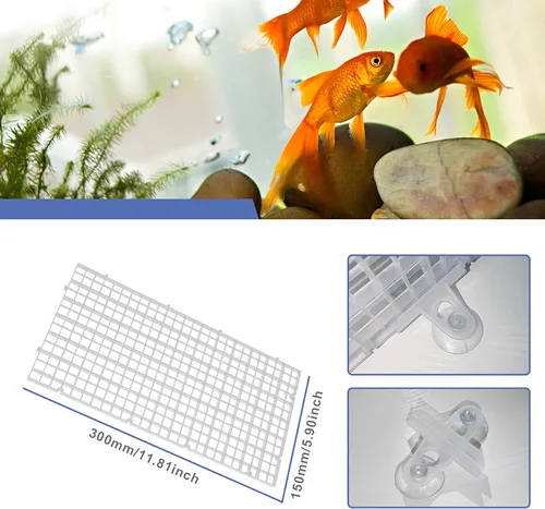 Vista 4 de Create idea Separador de panel de división para acuario, separador de panel de división para acuario, reproducción mixta transparente para mantener