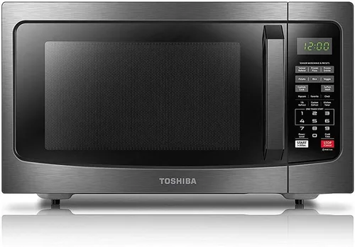 Vista 5 de Nostalgia Horno microondas retro compacto para encimera, 0.7 pies cúbicos, 700 vatios con pantalla digital LED, bloqueo para niños, interior fácil