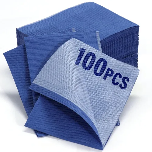 Vista 29 de LA MIERE 100P Baberos Dentales Desechables Rosa de 13 x 18 pulgadas - Hoja de Babero para Tatuajes Impermeable de 3 Capas, Cubierta de Bandeja