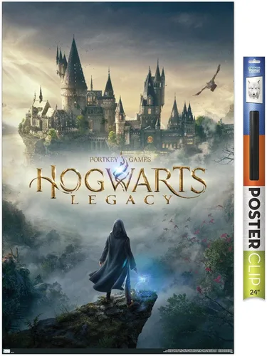 Vista 15 de Trends International Harry Potter: Hogwarts Legacy - Póster de pared de arte clave, 22.4 pulgadas de largo x 14.7 pulgadas, versión enmarcada