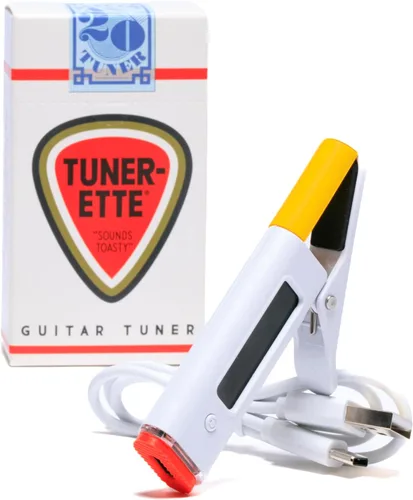 Tunerette™ Afinador de guitarra de pinza – ¡Toca tu melodía con estilo! Perfecto para guitarras eléctricas, acústicas y de bajo, además de ukeleles