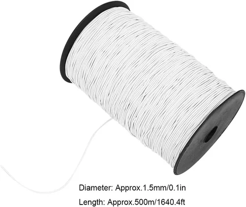 Vista 5 de Cuerda elástica que hace artesanía redonda hilo elástico, cuerda elástica de 0.059 in, cuerda elástica de 0.059 in, cuerda elástica La industria