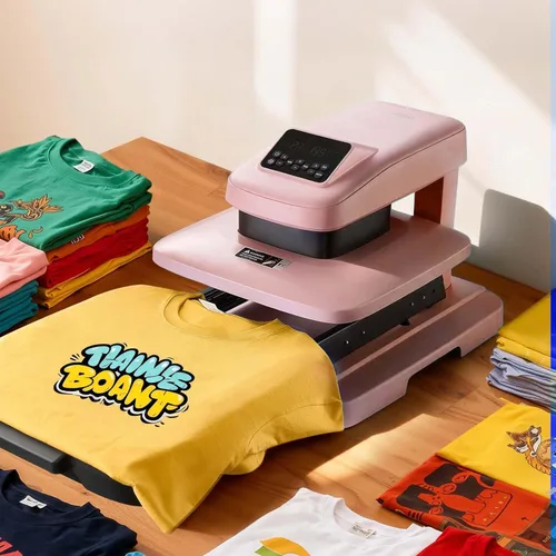 Vista 8 de VEVOR Máquina de Plancha de Calor Automática, 15 x 15 pulgadas, Máquina de Plancha para Camisetas con Liberación Automática y Presión Ajustable