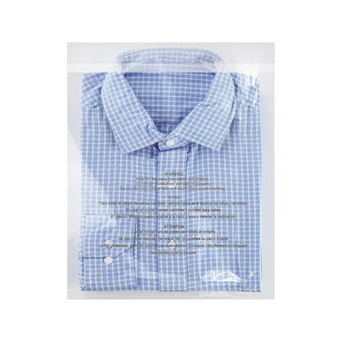 Vista 17 de 100 bolsas autoselladas de 1/16 de pulgada, bolsas de plástico transparente con aviso de asfixia, para impresiones, fotos, documentos, ropa