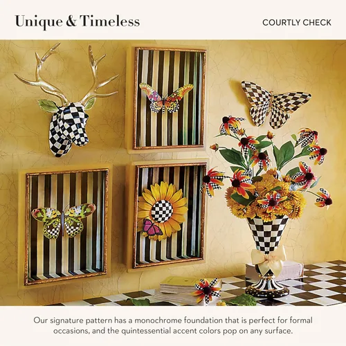 Vista 3 de MACKENZIE-CHILDS Wallflower, Decoración de Pared Floral Colgante, Pequeña