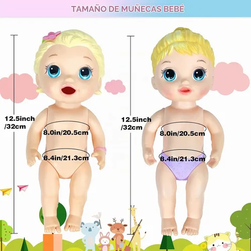 Vista 3 de WONDOLL 10 Sets 10-12 Inch Alive Baby Doll Clothes and Accessories