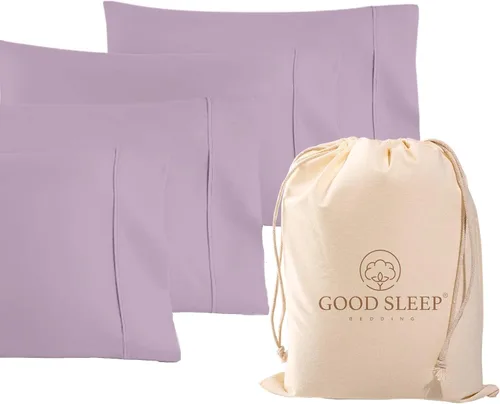 Vista 11 de Juego de 2 fundas para almohadas de 1000 hilos tamaño Standard en color negro, 100% de algodón egipcio con algodón de fibra larga y tejido satén