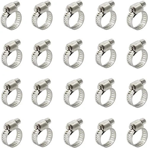 Vista 18 de 20 abrazaderas de cable, abrazaderas ajustables de acero inoxidable 304 para conductos, abrazadera de tubo, abrazadera de conducto de aire