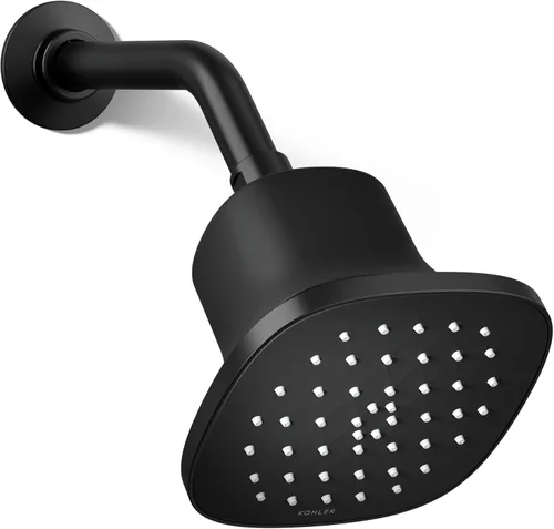 Vista 16 de Kohler 33631-G-BL Cinq™ Ducha redonda de función única con filtro, 1.75 gpm, negro mate