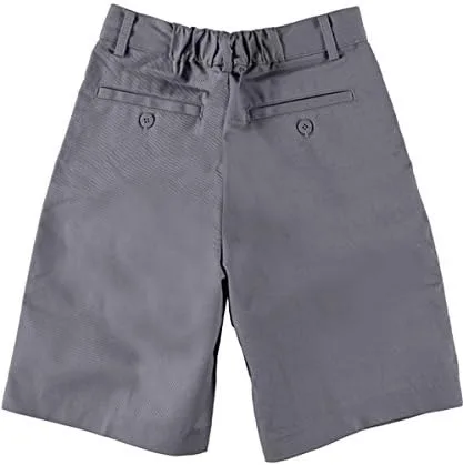 Vista 4 de Universal - Pantalones cortos plisados para uniforme escolar, Gris, 6
