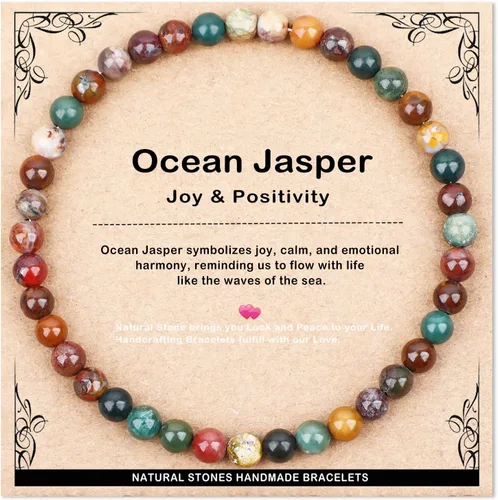 Vista 106 de AD Beads 4mm6mm8mm10mm Handmade Bracelet - Natural Gemstone for Peace and Tranquility - Meditation, Yoga, Healing and Energy Gift for Unisex