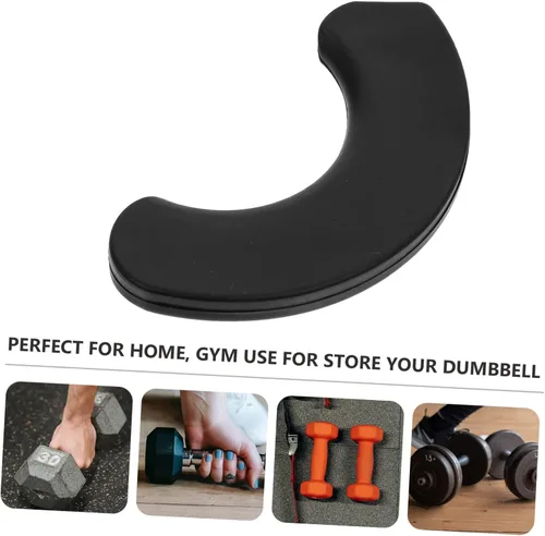 Vista 9 de Toddmomy 20 piezas de soporte para mancuernas, equipo de entrenamiento portátil, accesorios de fitness, protector de piso, empuñaduras