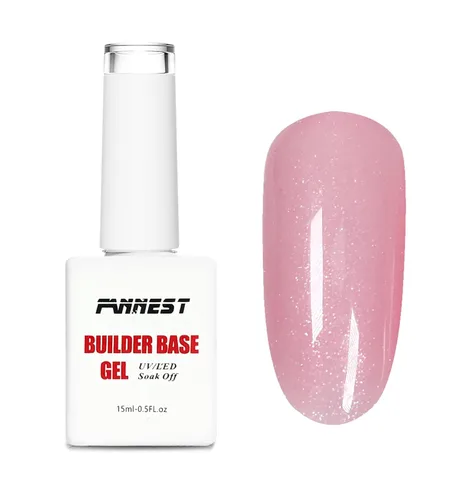Vista 10 de Kit de Gel Constructor Gel Base de Goma Esmalte de Uñas, 15ml*2pcs (0.51 fl oz x 2 piezas) Para Engrosamiento de Uñas, Extensión de Fortalecimiento