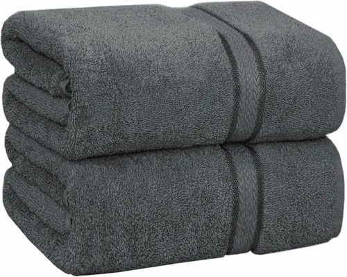 Vista 32 de Cotton Craft colección juego de 2 piezas ultra suaves, tamaño grande, 100% algodón, toalla de baño