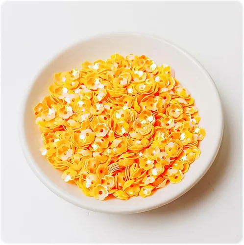 Vista 9 de 1.41 oz Iridescent Loose Sequins,6 mm Cup Spangles Paillettes for Craft,Glitter Flower Sequins with Sewing Kit Supplies for Handmade Wedding Party