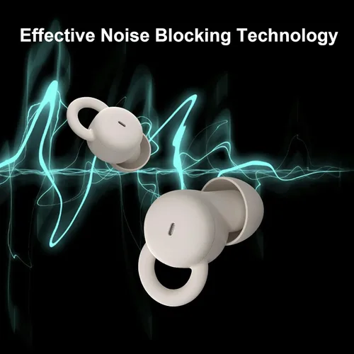 Vista 6 de Auriculares invisibles para dormir más pequeños, cómodos auriculares inalámbricos con bloqueo de ruido, auriculares Bluetooth planos para dormir