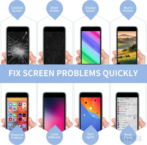 Vista 4 de Para iPhone 8 Plus Reemplazo de pantalla con botón de inicio 5.5 "Kit de reparación negro, 3D táctil 8plus pantalla LCD digitalizador montaje