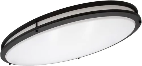 Vista 6 de Maxxima Lámpara LED ovalada de 32 pulgadas, color negro, 5500 lúmenes, 3 CCT seleccionables a color, 3000 K/4000 K/5000 K, luz interior regulable