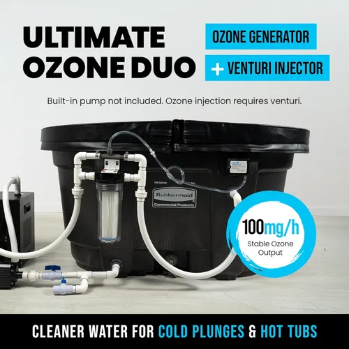 Vista 2 de Generador de ozono de inmersión en frío Ambohr SPA-124, máquina de ozono de salida eficiente de 100 mg/h, generador de ozono con válvula