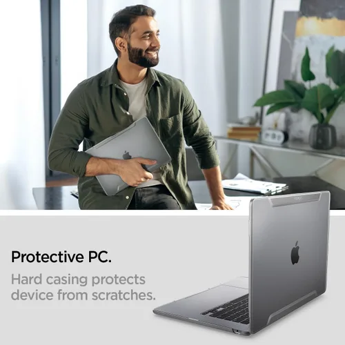 Vista 6 de Spigen Funda rígida transparente para MacBook Air de 15 pulgadas M5 (2026), MacBook Air de 15 pulgadas M4/M3/M2 (2025-2022), ajuste delgado, funda