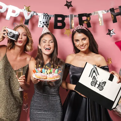 Vista 4 de Regalos para mujeres, bolsa de lona personalizada con inicial, regalo de playa con monograma para su mamá Tearcher