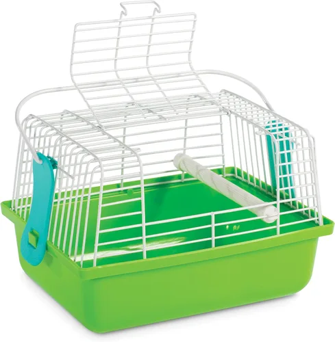 Vista 2 de Prevue Pet Products Jaula de viaje para pájaros y animales pequeños, verde (SP1304GREEN)