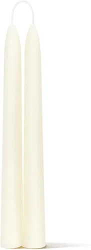 Vista 18 de Paquete de 2 velas cónicas de cera de abeja 100% pura natural, velas de emergencia de cera de abeja de combustión larga de 8 horas, cera de abeja