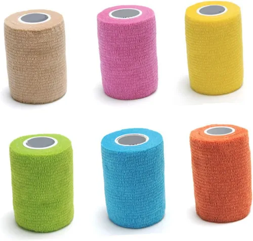Vista 3 de Vendaje elástico autoadhesivo 3.0x177.2 in Vendajes elásticos preferidos del atleta Textura cómoda del algodón