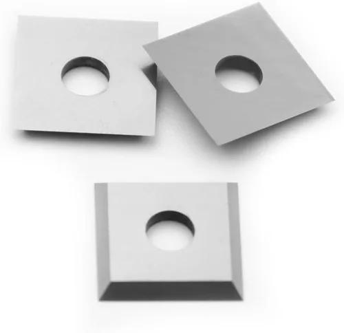 Vista 5 de Cuchillos cuadrados rectos de carburo de 0.472 in con 4 filos de corte 12 × 12 × 0.059 in-35 ° para reemplazo para carpintería, se adapta al cabezal