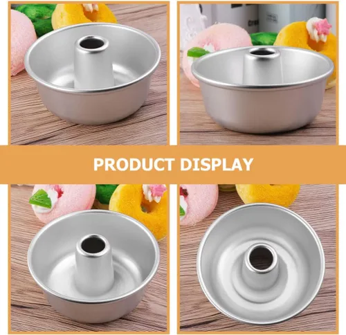 Vista 3 de Molde para donas de libra moldes de postre Moldes de postre Molde de donas individuales Moldes de pastel redondo Molde de aluminio para donas Molde