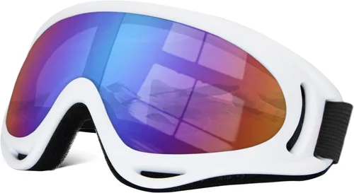 Vista 14 de Gafas de motocross ATV con resistencia al impacto, diadema ajustable para esquí, nieve y motocross