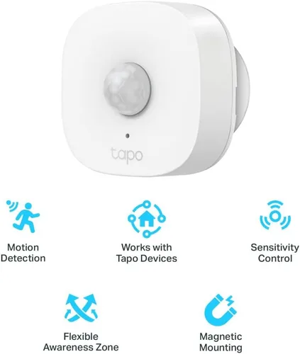 Vista 5 de Kit de inicio del sensor Tapo de TP-Link: "1 x Hub H100" + "1 x Sensor de movimiento T100" + "1 x Sensor de contacto T110