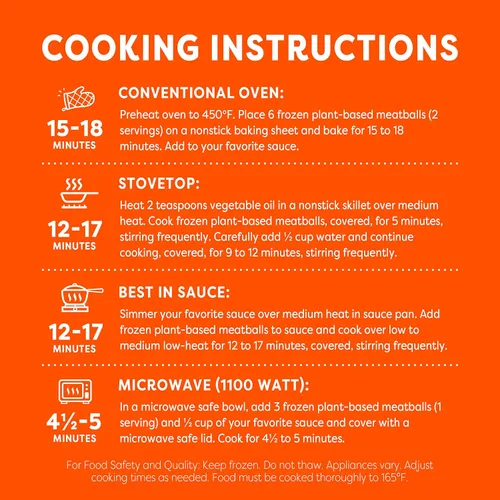 Vista 5 de Gardein Albóndigas clásicas a base de plantas, veganas, alternativas de carne congelada, 12.7 onzas