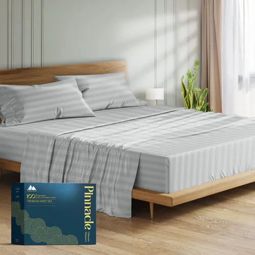 Vista 16 de Mayfair Linen - Juego de sábanas de 100% algodón egipcio tamaño King - Sábanas de lujo de 1500 hilos de algodón egipcio tamaño King