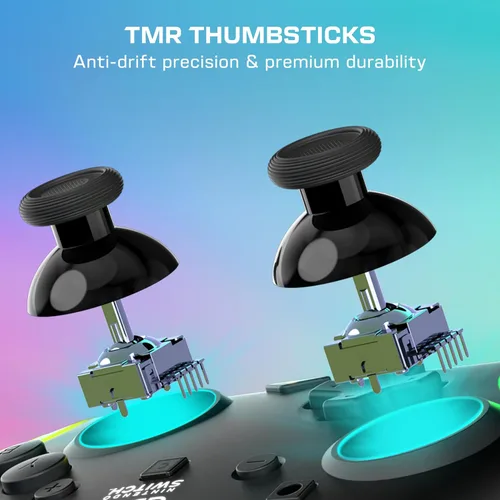 Vista 3 de Turtle Beach Afterglow Wave Wireless RGB Gaming Controller - Officially Licensed for Nintendo Switch 2, Nintendo Switch/Switch Lite/OLED - TMR
